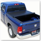 Blue Truck Equipped with Truxedo Bed Cover